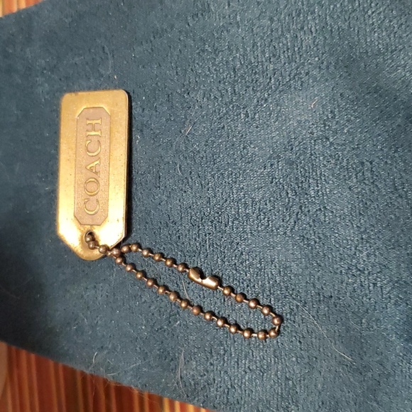 Coach bag tag - 2 sided brass - Picture 2 of 2
